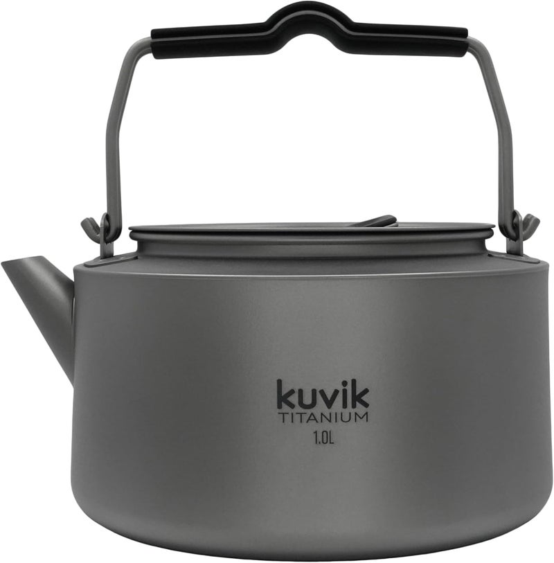 Kuvik Titanium Kettle 1.0L (33.8 oz) - Ultralight and Compact Kettle for Backpacking, Camping, and Home - Image 4